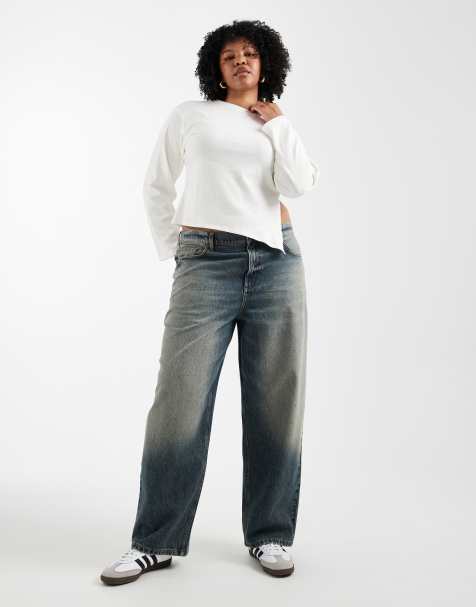 Vaqueros de corte antifit con lavado a la piedra X001 de COLLUSION Plus - view 1