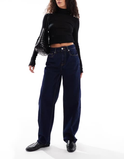 Vaqueros de corte barrel slim con lavado enjuagado de ASOS DESIGN 