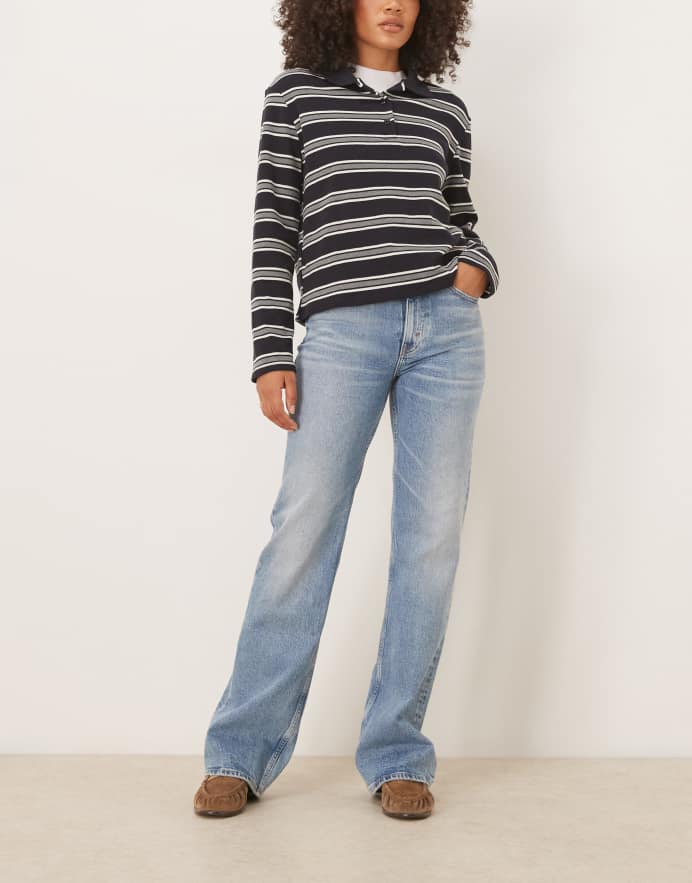 Polo Ralph Lauren Vaqueros de corte bootcut acampanado con lavado azul y 5 bolsillos Bruini