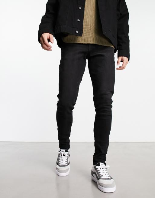 Vaqueros de corte carrot pitillo con lavado negro Pete de Jack & Jones Intelligence 