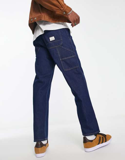 Vaqueros de corte holgado estilo carpintero con lavado oscuro Eddie de Jack & Jones Intelligence 