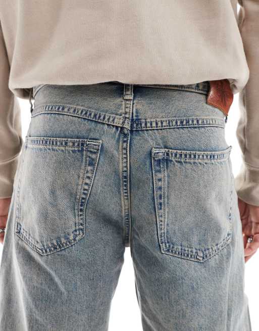 Vaqueros de corte recto estilo años 90 con lavado oscuro grunge de Calvin Klein Jeans, 4 de 5