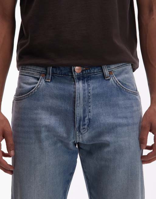 Vaqueros de corte recto holgado con lavado claro Frontier de Wrangler, 5 de 5