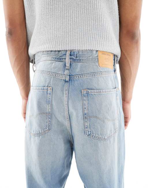 Vaqueros de corte skater con lavado azul claro Ron de Jack & Jones, 4 de 5