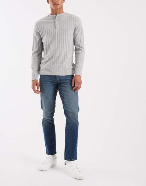 Vaqueros de corte slim en azul lavado medio de ASOS DESIGN - view 1