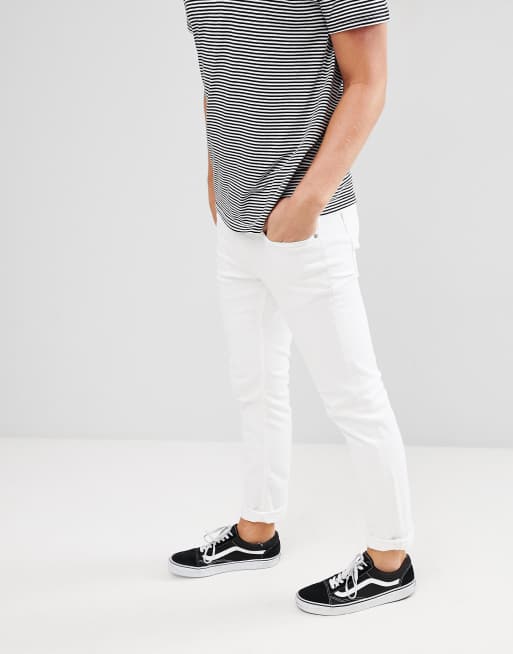 Vaqueros de corte slim en blanco de Mango Man