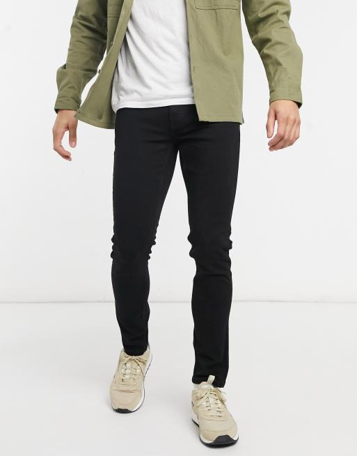 Vaqueros de corte slim en negro de Only & Sons