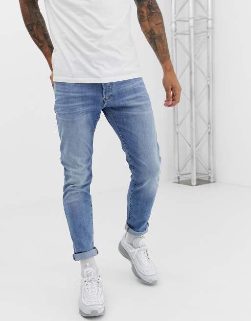 Vaqueros de corte slim superelásticos con lavado claro Elto 3301 de G-Star