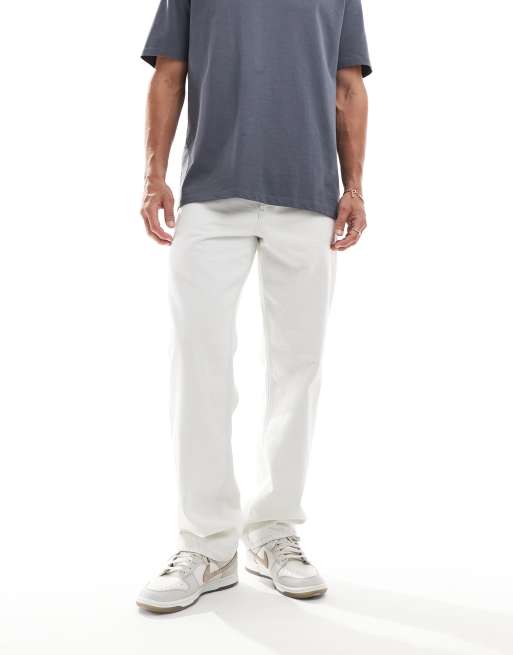Vaqueros de corte suelto con lavado azul descolorido de River Island