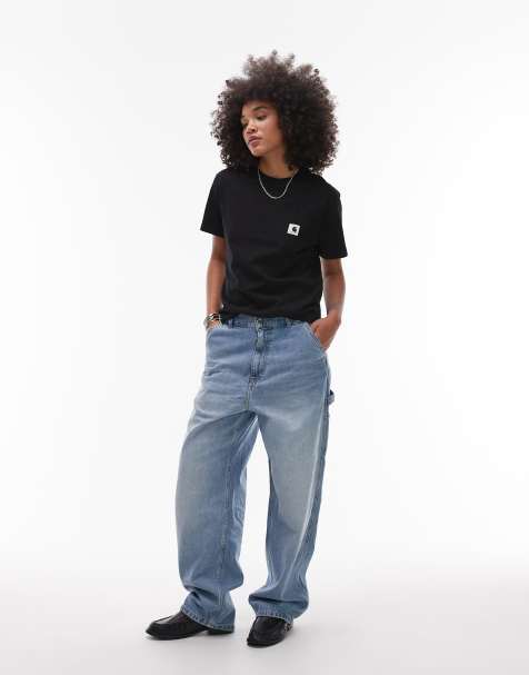 Vaqueros de corte suelto con lavado claro Brandon Single Knee de Carhartt WIP - view 1