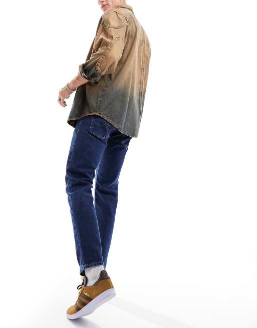 Jeans Hombre Pantalon Corte A Jeans Rectos Hombre Pantalón De