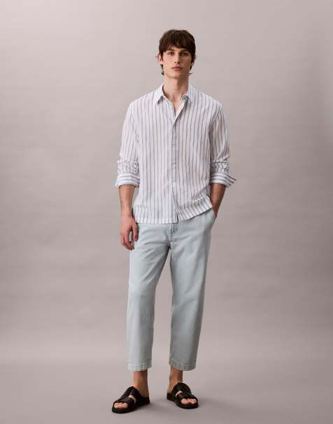 Vaqueros de corte tapered con lavado descolorido de estilo años 90 de Calvin Klein Jeans - view 1