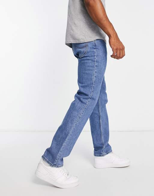 Vaqueros de corte tapered holgado con lavado claro West de Lee