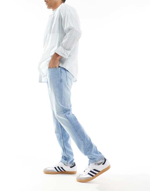 Vaqueros de corte tapered slim con lavado claro Austin de Tommy Jeans, 3 de 5