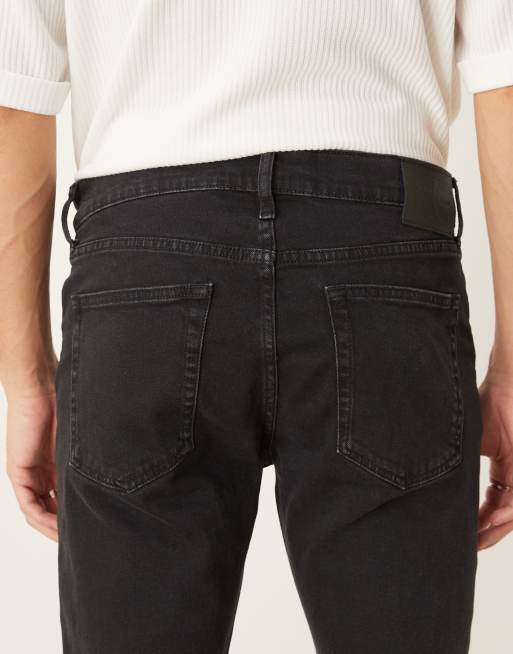 Vaqueros de corte tapered slim con lavado negro de Calvin Klein Jeans, 4 de 5