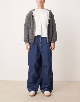 Vaqueros de estilo paracaidista extragrandes con lavado enjuagado de ASOS DESIGN - view 1