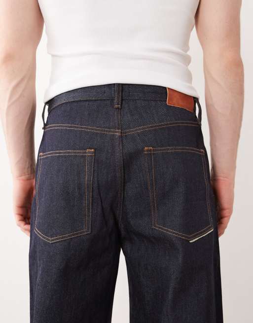 Vaqueros de orillo de corte ancho con lavado oscuro Dave de Jack & Jones, 4 de 5