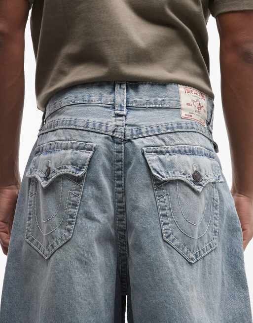 Vaqueros de pernera barrel con lavado azul medio Danny de True Religion, 4 de 5