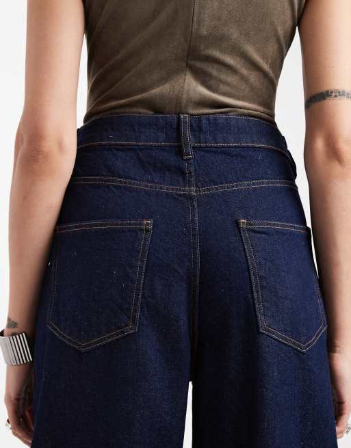 Vaqueros de pernera barrel y talle alto con lavado enjuagado de ASOS DESIGN Tall, 4 de 5