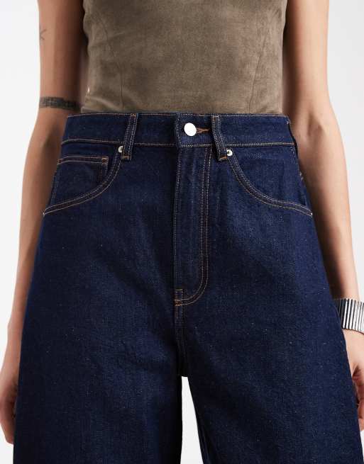 Vaqueros de pernera barrel y talle alto con lavado enjuagado de ASOS DESIGN Tall, 5 de 5