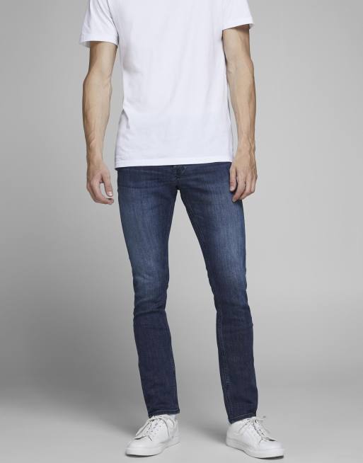 Vaqueros de pernera recta con lavado oscuro Glenn de Jack & Jones