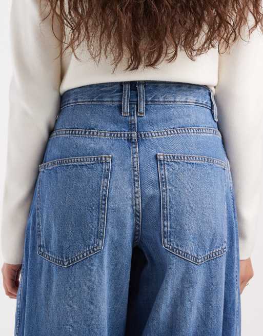 Vaqueros de talle alto y corte barrel con lavado azul medio Taylor de ONLY, 5 de 5