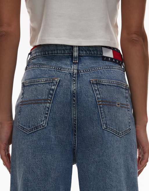 Vaqueros de talle alto y pernera ancha con lavado medio Claire de Tommy Jeans, 4 de 5