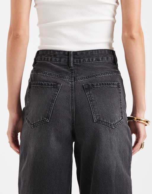 Vaqueros de talle alto y pernera barrel con lavado negro Billie de Vero Moda Tall, 5 de 5
