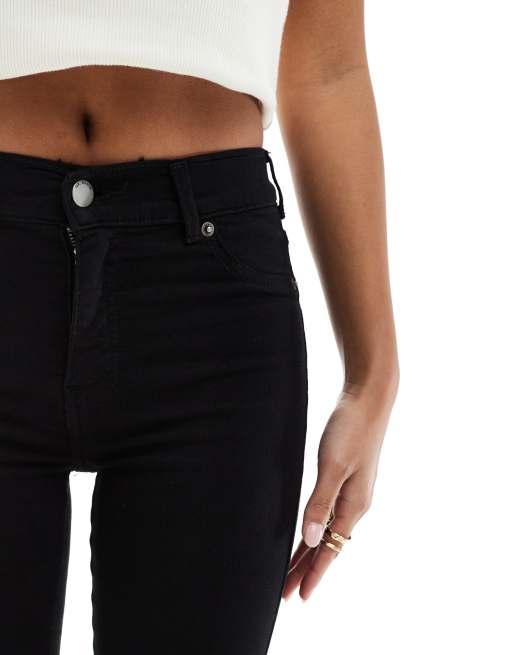 Vaqueros de talle medio y corte superpitillo con lavado negro pulcro Plenty de Dr Denim Petite, 2 de 5