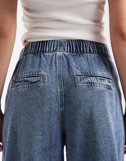 Vaqueros de talle medio y pernera ancha sin cierres con lavado azul medio Valeria de Vero Moda, 5 de 5