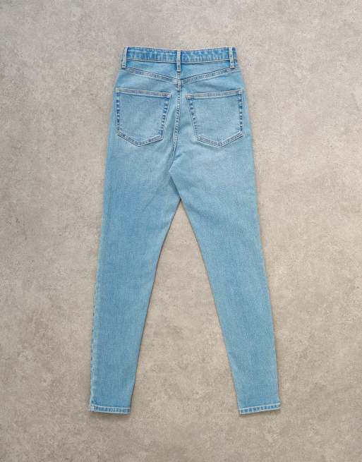 Vaqueros descoloridos de talle alto Jamie de Topshop, 7 de 7