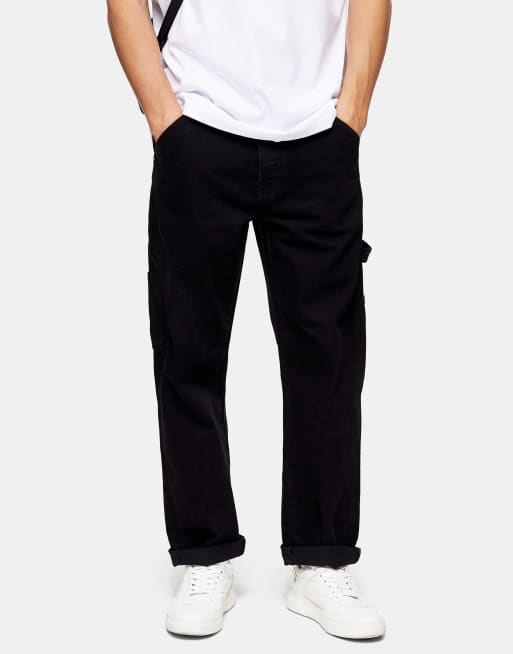 Vaqueros estilo carpintero negros de Topman