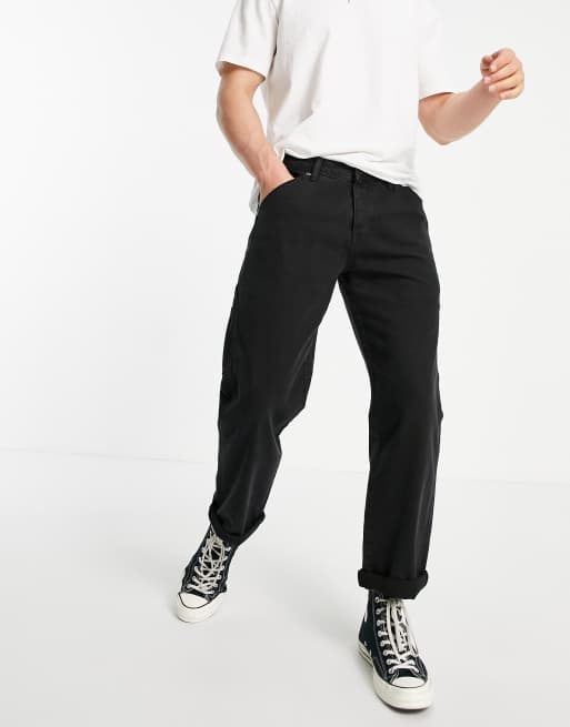 Vaqueros estilo carpintero negros de Topman