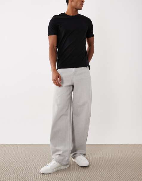 Vaqueros gris claro holgados de ASOS DESIGN - view 1