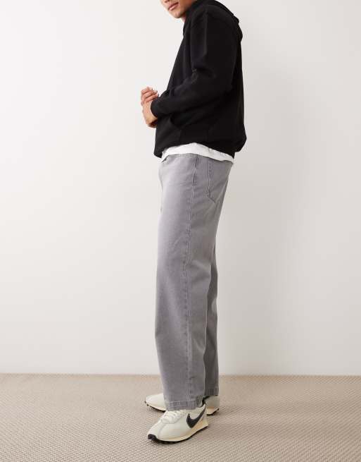 Vaqueros gris lavado de corte suelto de ASOS DESIGN, 3 de 5