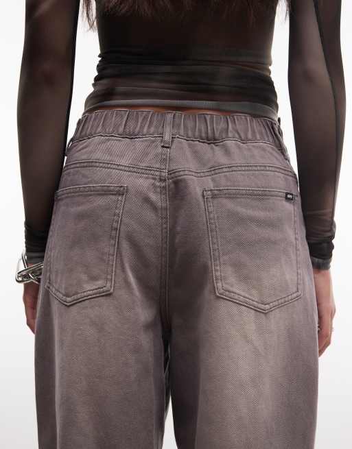 Vaqueros gris lavado holgados Leah de Obey, 4 de 5