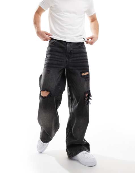 Vaqueros gris lavado muy holgados de ASOS DESIGN - view 1