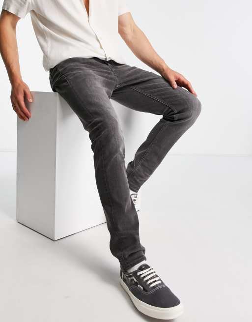Vaqueros gris oscuro de corte pitillo Cigarette de AllSaints