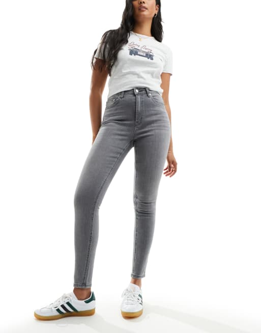 Vaqueros grises de corte pitillo Ultimate de ASOS DESIGN