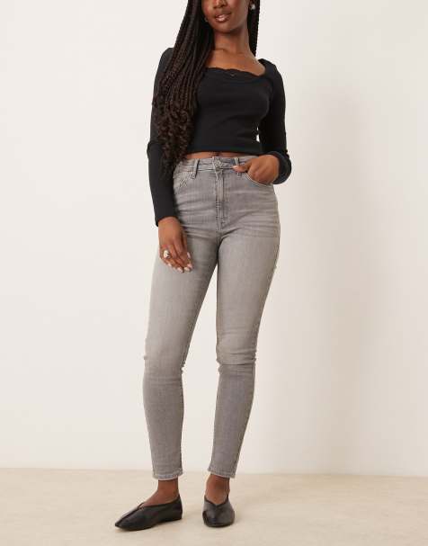 Vaqueros grises de corte pitillo Ultimate de ASOS DESIGN - view 1