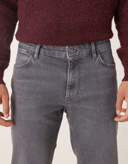 Vaqueros grises de corte slim Patrick de Mango ASOS