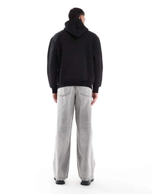 Vaqueros grises muy holgados con lavado envejecido de ASOS DESIGN, 2 de 5