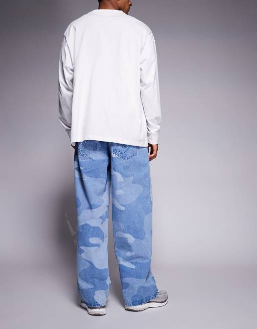 Vaqueros holgados con estampado de camuflaje de Liquor N Poker, 3 de 5