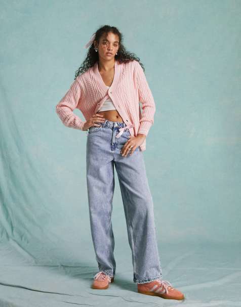 Vaqueros holgados con lavado ácido de Miss Selfridge - view 1