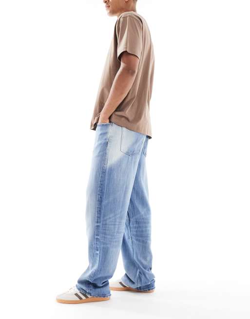 Vaqueros holgados con lavado azul medio de tencel de Calvin Klein Jeans, 2 de 5
