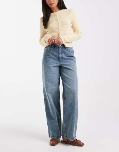 Vaqueros holgados con lavado deslucido de Miss Selfridge - view 1