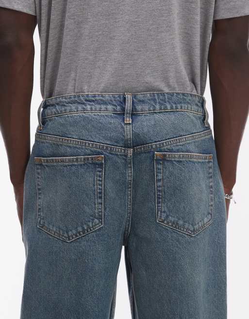 Vaqueros holgados con lavado medio vintage de Topman, 4 de 5