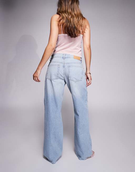 Vaqueros holgados de talle bajo con lavado tenue de ASOS DESIGN , 3 de 5
