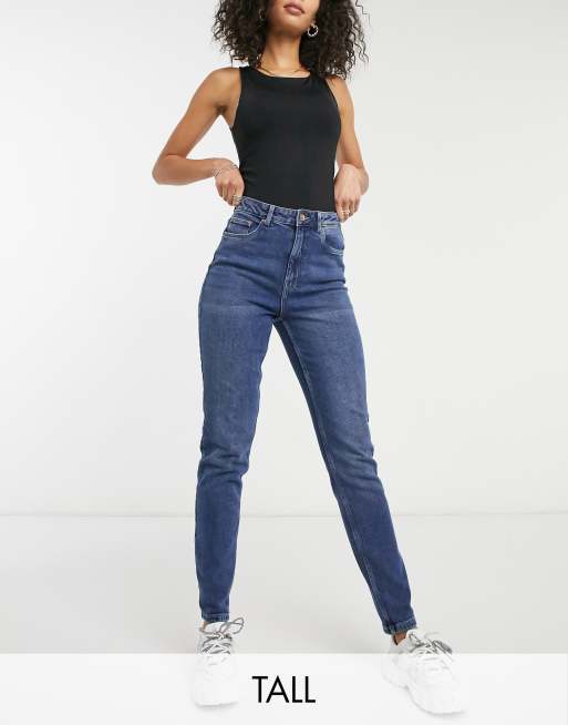 Vaqueros mom color azul medio Joana de Vero Moda Tall