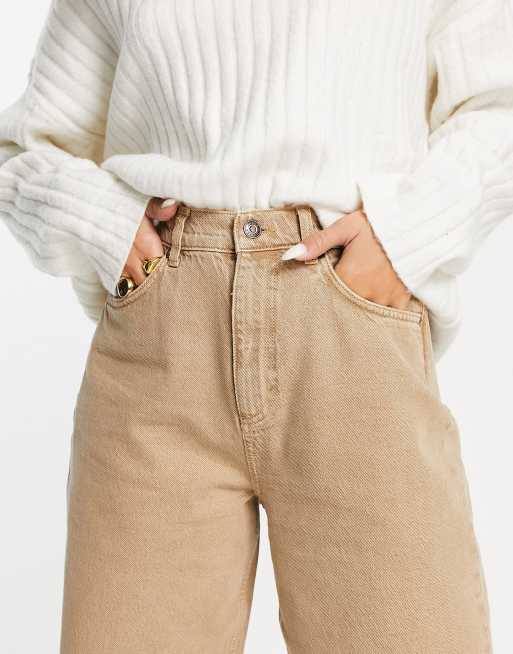 Vaqueros mom color tabaco muy holgados de ASOS DESIGN, 3 de 4